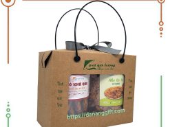 Set quà tặng 2 món đặc sản Đà Nẵng đặc biệt QH4 - Thịt bò khô que đà nẵng - khô gà xé lá chanh