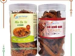 Set quà tặng 2 món đặc sản Đà Nẵng đặc biệt QH4 - Thịt bò khô que đà nẵng - khô gà xé lá chanh