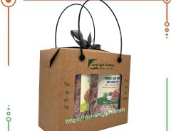 Set quà đặc sản Đà Nẵng làm quà chất lượng ý nghĩa QH6 gồm mực hấp nước dừa và khô gà xé lá chanh