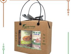 Set quà đặc sản Đà Nẵng làm quà chất lượng ý nghĩa QH6 gồm mực hấp nước dừa và khô gà xé lá chanh