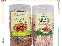 Set quà đặc sản Đà Nẵng làm quà chất lượng ý nghĩa QH6 gồm mực hấp nước dừa và khô gà xé lá chanh