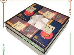 Hộp quà Trà Gạo Lứt rẫy đậu đen xanh lòng cùng Trà Hoa Atiso đỏ cao cấp làm quà - DaNangGift