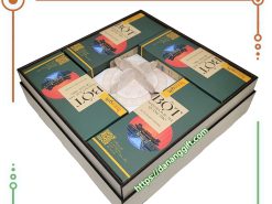 Set quà Bột Matcha Rau Má nguyên chất kết hợp hộp gỗ cao cấp làm quà tặng chất lượng - DaNangGift