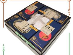 Hộp quà gỗ sang trọng kết hợp với trà dinh dưỡng - DaNangGift