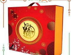 Hộp quà tết 7 món cao cấp DaNangGift 14 - hộp quà tết 2024 giấy bìa cứng sang trọng