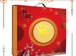 Hộp quà tết 7 món cao cấp DaNangGift 14 - hộp quà tết 2024 giấy bìa cứng sang trọng