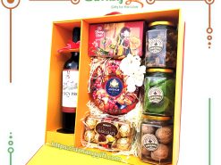 Hộp quà tết 7 món cao cấp DaNangGift 14 - hộp quà tết 2024 giấy bìa cứng sang trọng
