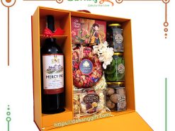 Hộp quà tết 7 món cao cấp DaNangGift 14 - hộp quà tết 2024 giấy bìa cứng sang trọng