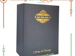 Hộp quà tặng cao cấp 2 chai rượu vang Ý 68 đầy đủ phụ kiện - DaNangGift